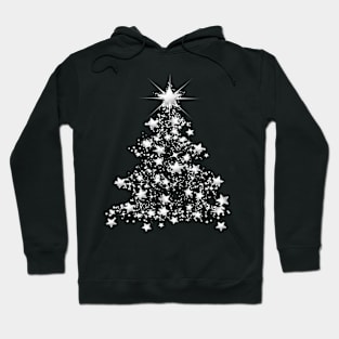 White Star Christmas Tree Hoodie